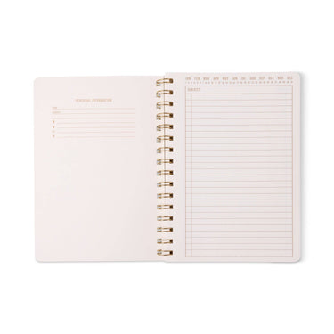 Tulip A5 Twin Wire Notebook - Blue Lattice