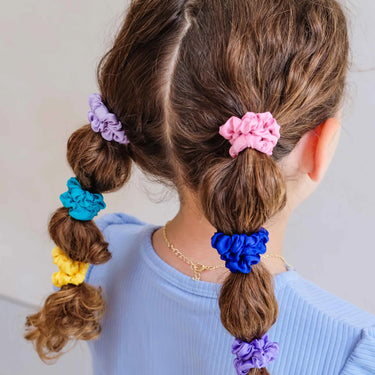 Bright Satin Scrunchies
