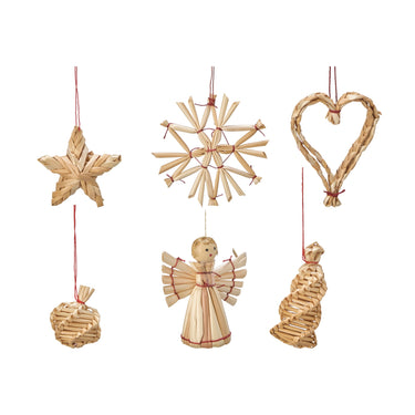 Straw Ornament Box - Mix