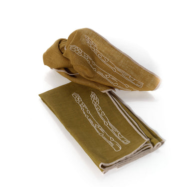 Linen Blend Napkins - Asparagus