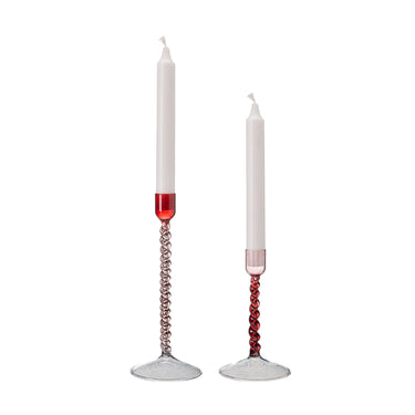 Large Elda Candle Holder - Red / Pink / Blue
