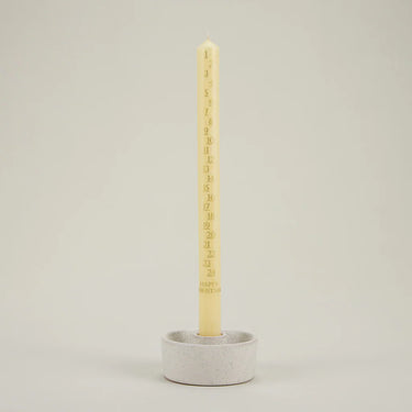 Christmas Advent Candle - Ivory