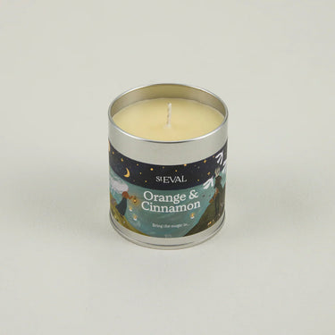 Christmas Scented Tin Candles - Orange & Cinnamon