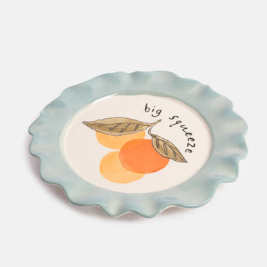 Stoneware Plate - Big Squeeze Oranges