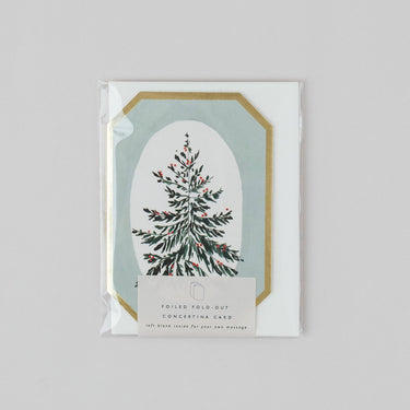 Concertina Card - Christmas Botanical
