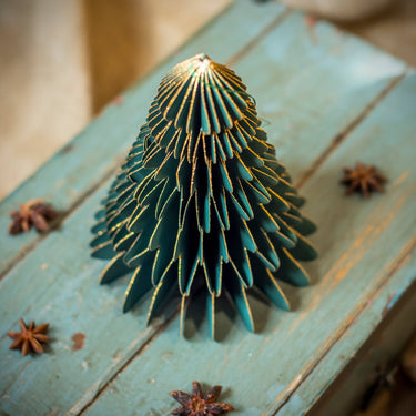 Green Paper Honeycomb Tree (12cm)