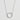 Large Pave Set Circle Necklace - CZ Silver