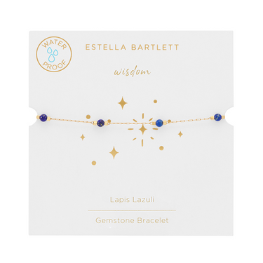 Wellness Beaded Chain Bracelet - Lapis Lazuli