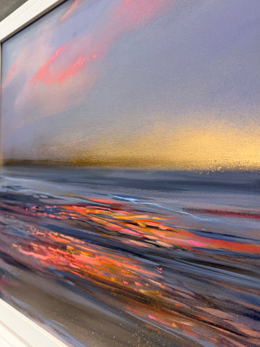 Golden Horizons, Pink Reflections - Original Acrylic