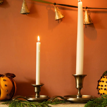 Small Antique Brass Candle Holder