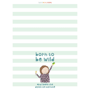 Rosie Made a Thing Tea Towel  - Born To Be Wild