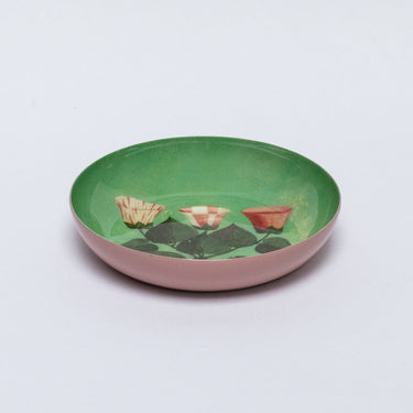 Round Enamel Tray - Festival of Flowers