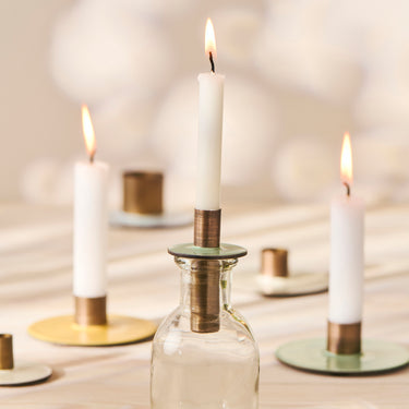 Bottle Candle Holder - Light Blue (2.2cm)