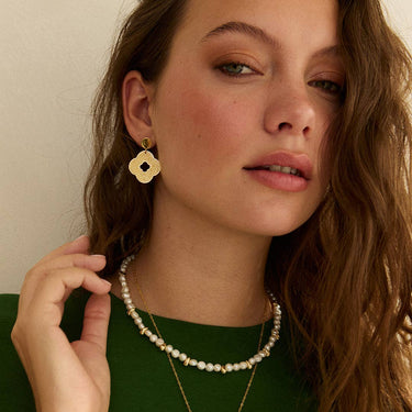 Eivissa Beaded Necklace - Pearl