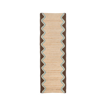 Rectangle Jute Rug - Cocoa Wave