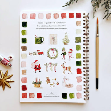 Watercolour Workbook - Christmas
