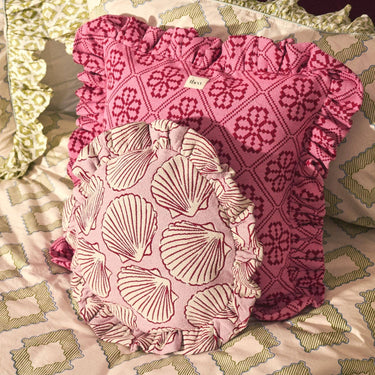 Cotton Cushion - Pink Floral
