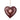 Hanging Heart - Folk Art Red