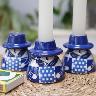 Mini Welsh Lady Bud Candlestick Holder