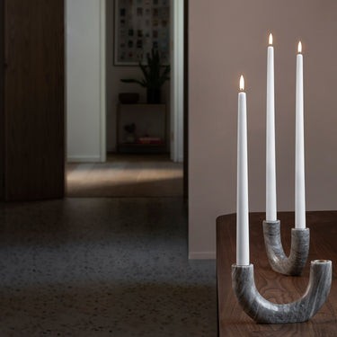LED Taper Candle - Nordic White