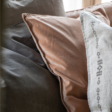 Velvet Cushion Cover - Linen