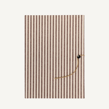 Cotton Stripes Notebook - Mocha