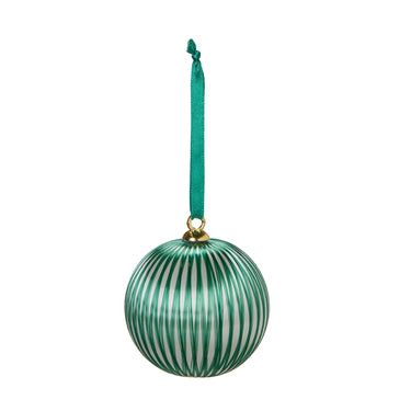 Lustre Ornament - White / Green