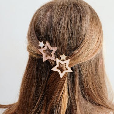 Super Sparkle Star Snap Clips