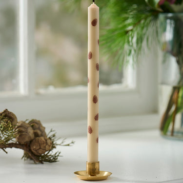 Taper Candle - Pine Cones