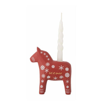 Siffer Dala Horse Candle Holder - Small Red