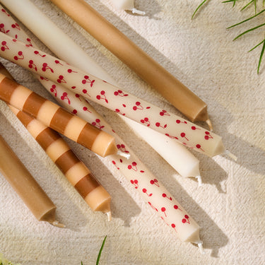 Taper Candle - Red Cherries