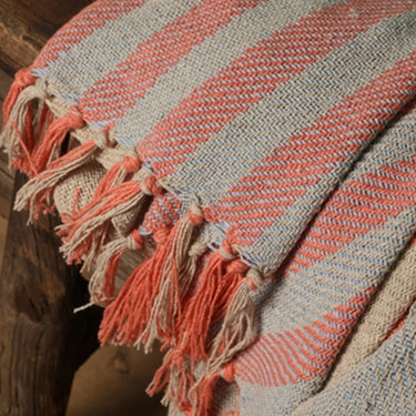 Throw - Ribbon Blue & Amber