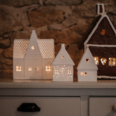 Ceramic Light House - Gingerbread Heart